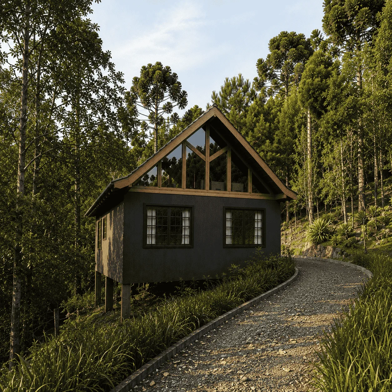 Cabana na mata — projeto futuro de hospedagem do Nardi Belluno