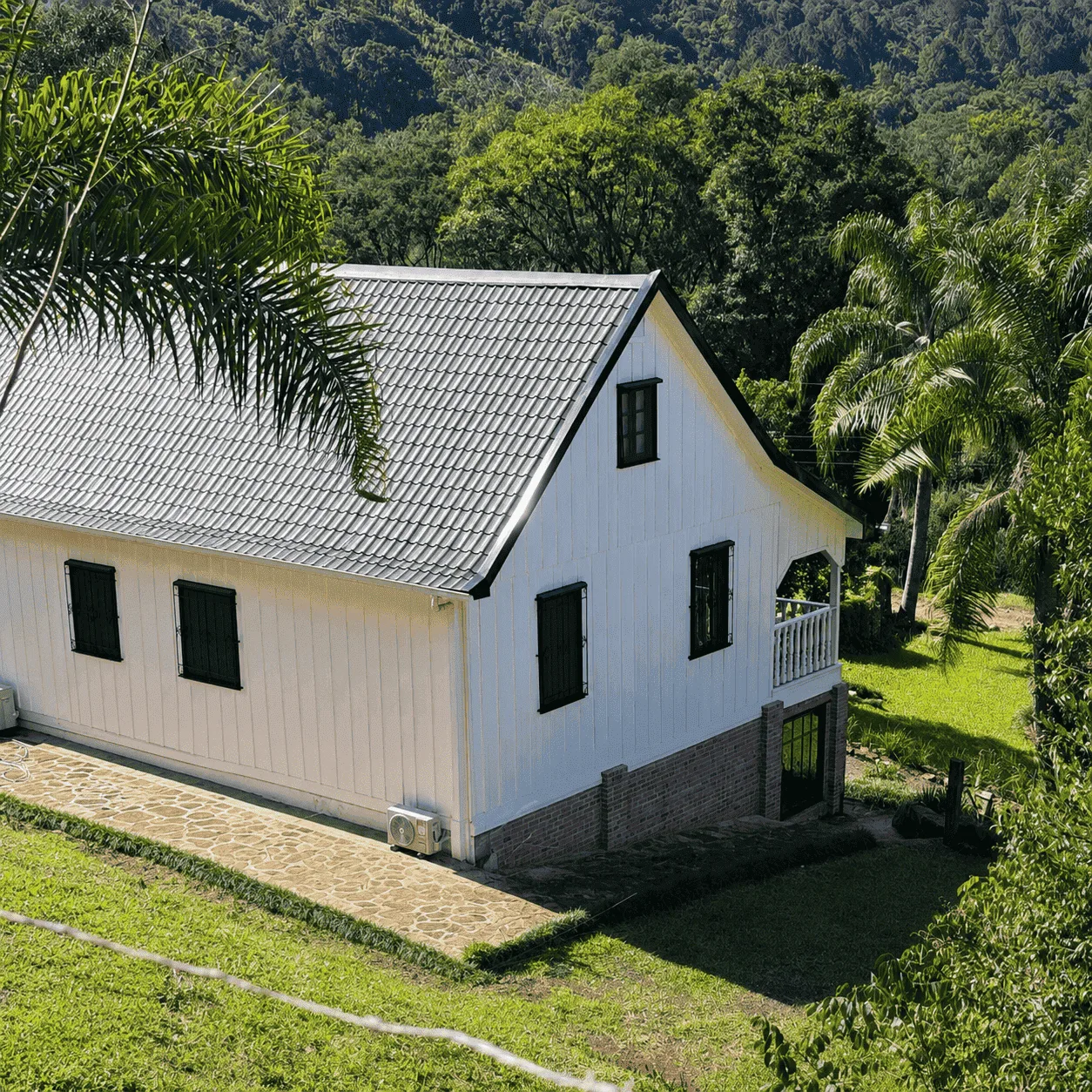Casarão italiano em meio à paisagem de Videira, SC